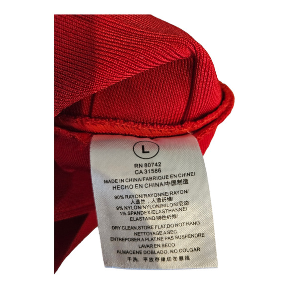 Large Red Sleeveless Mini Dress - Picture 2 of 7